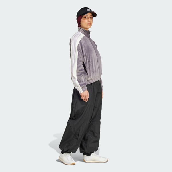 adidas Adibreak Velour Track Top - Grey | adidas Finland