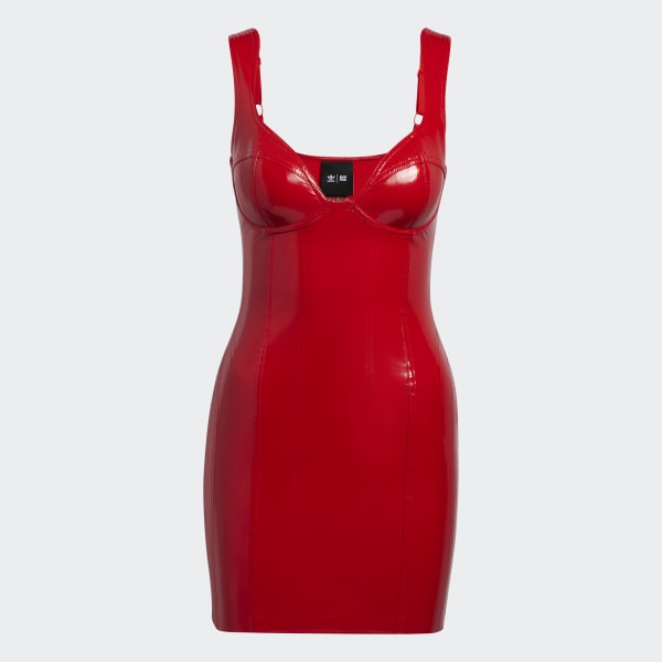 Red adidas best sale bodycon dress