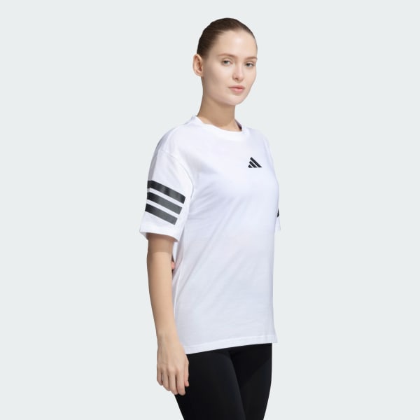 White Future Icons 3-Stripes Tee