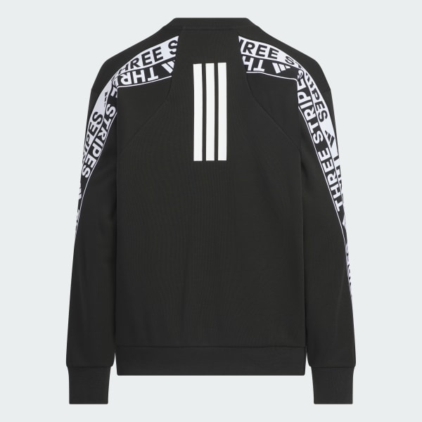 ブラック ワーディングパック ルーズフィット フレンチテリー スウェット キッズ