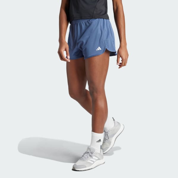 adidas Pacer Essentials Knit High Rise Shorts Blue adidas India
