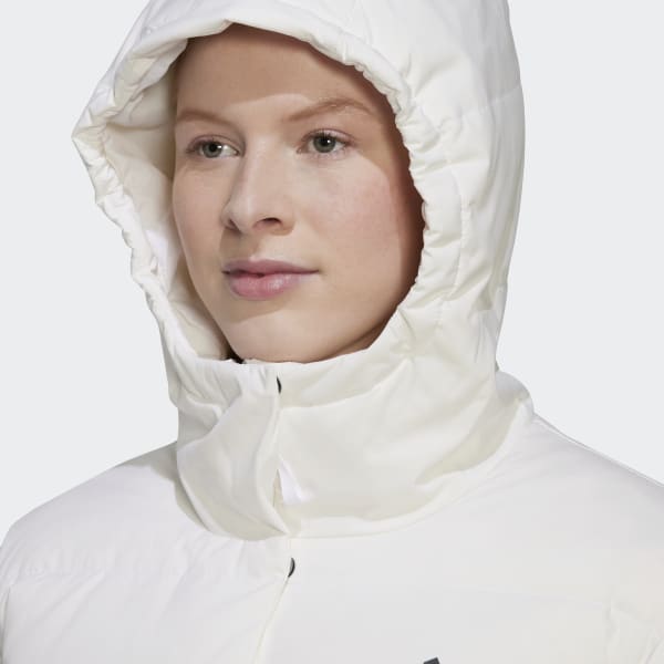 Hvid Helionic Hooded dunjakke CS785