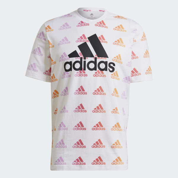 Blanco Camiseta Essentials Gradient Logo