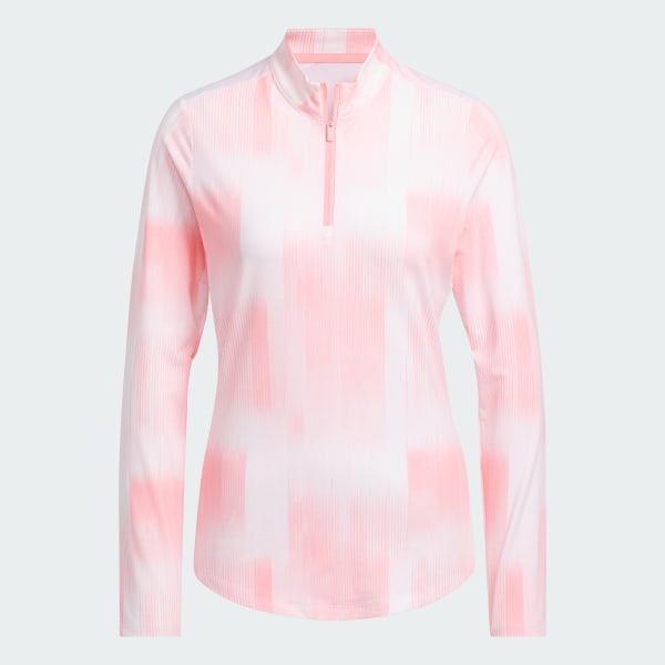 Blanco Polerón Ultimate365 Printed Quarter Zip Mock