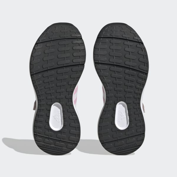 Grey FortaRun 2.0 Cloudfoam Elastic Lace Top Strap Shoes