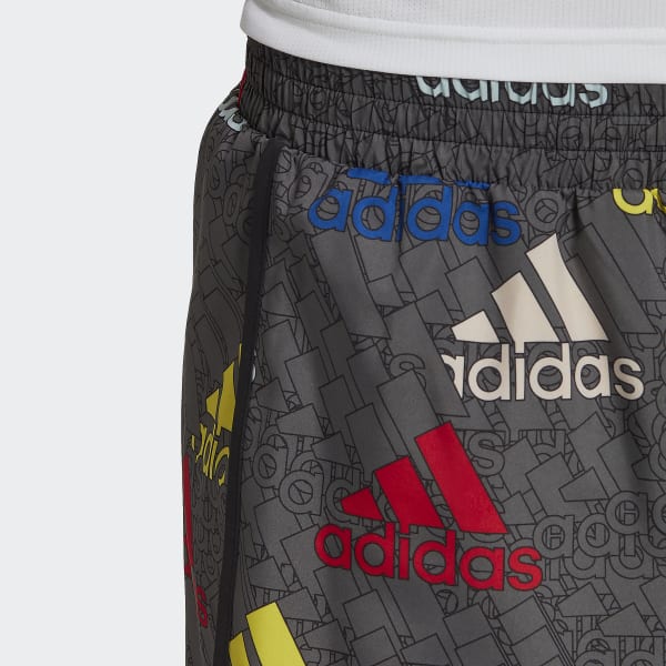 Czerń 3-Stripes Sport Brand Love Shorts CT406