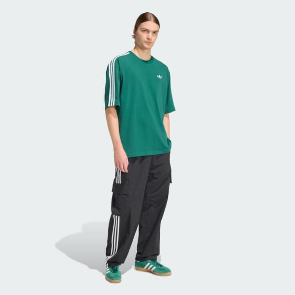 Verde POLERA ADICOLOR 3 TIRAS EXTRAGRANDE