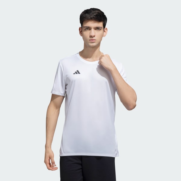 White Adizero Essentials Running Tee