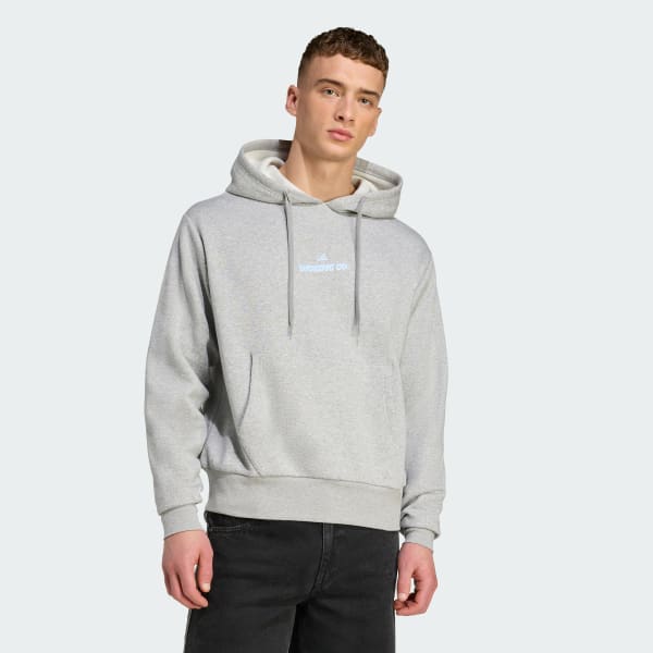 adidas Volleyball Graphic Hoodie - Grey | Free Shipping with