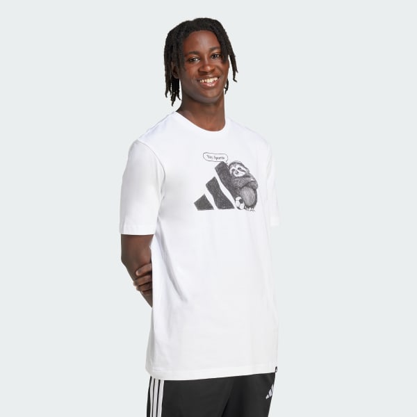 White Yay Sports Graphic Tee