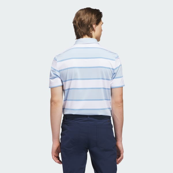 Blau ULTIMATE365+ JUMBO STRIPE CLIMACOOL POLOSHIRT