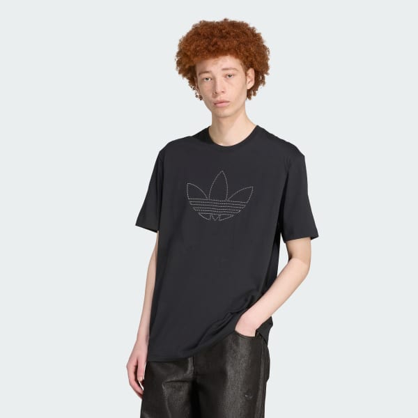 ブラック スタッテッド Tシャツ