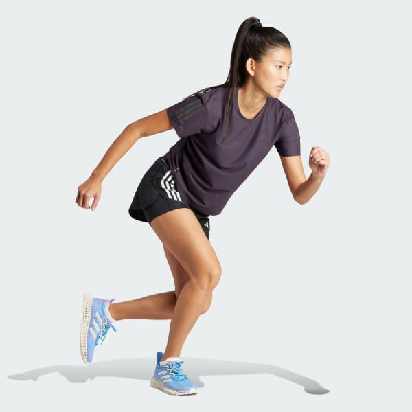 Grey Own The Run Tee