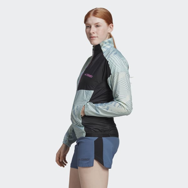 Grun TERREX Trail Running Printed Windjacke