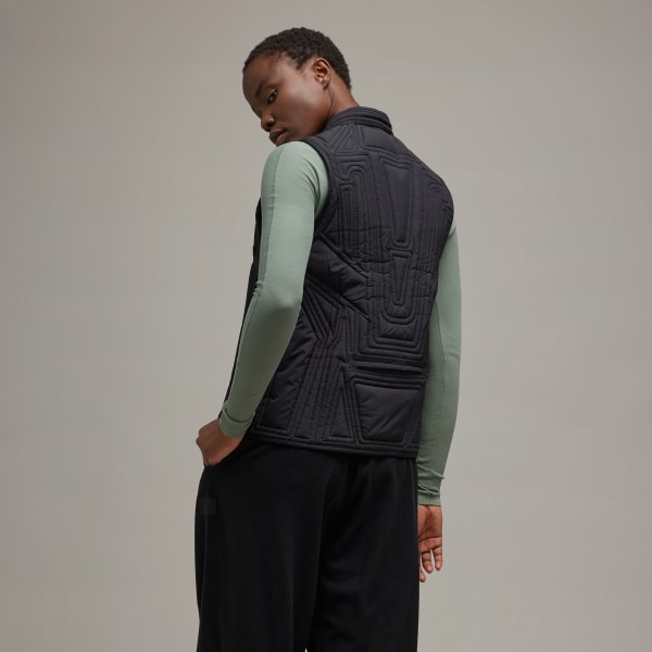 Black Y-3 Quilted Vest