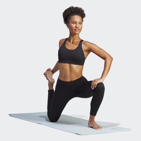 Black CoreFlow Luxe Studio Medium-Support Bra