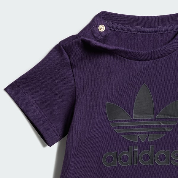 Roxo Camiseta Trefoil Infantil