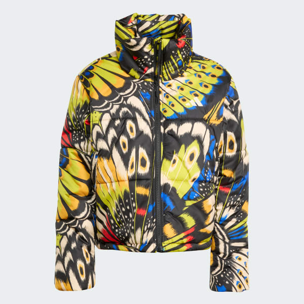 Svart adidas X Farm Vadderad jacka