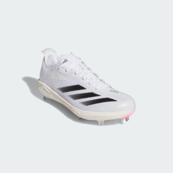 Hvit Adizero Electric+ Baseball Sko med knotter