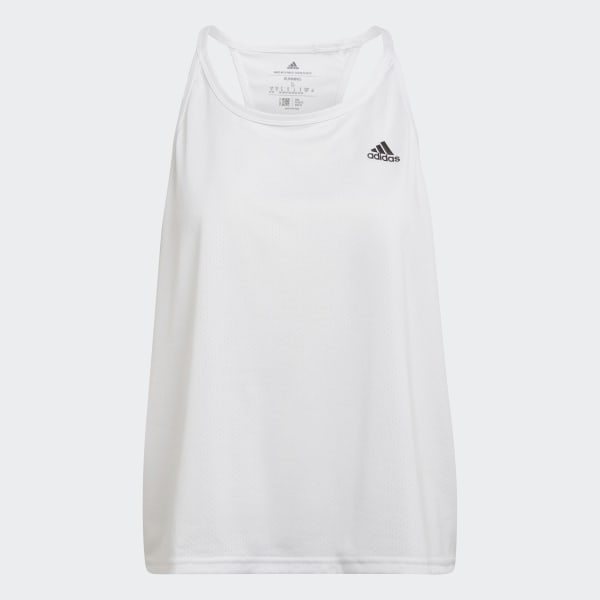 Blanco Polera sin Mangas de Running Parley Run Fast