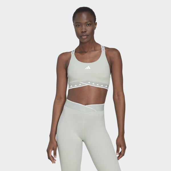 Zielony Powerimpact Training Medium-Support Techfit Bra CV729