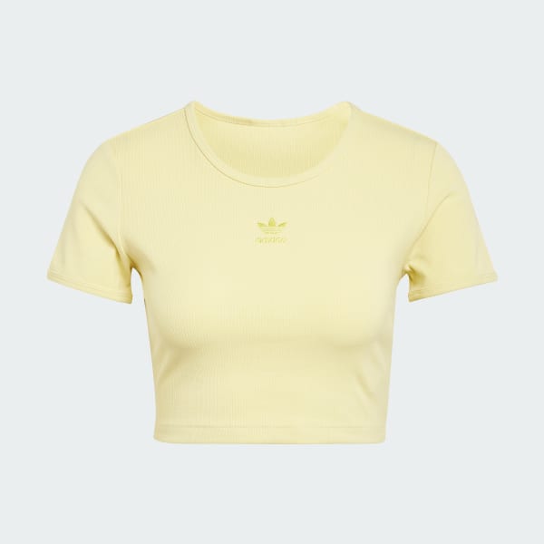 Jaune T-shirt bord-côte Essentials