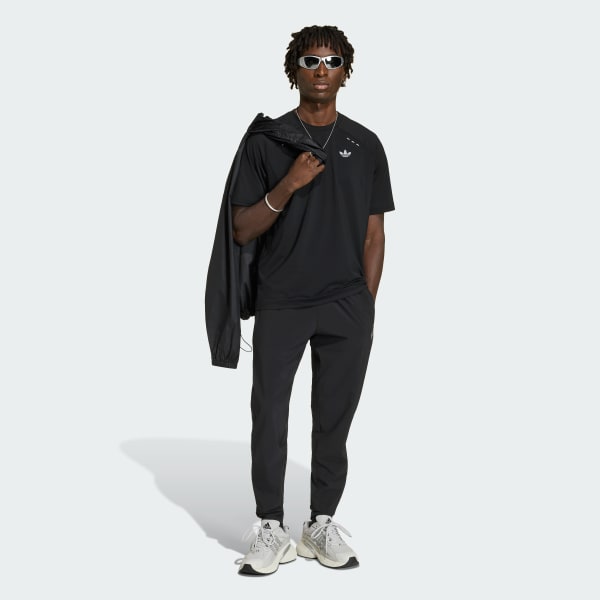 Noir TECH TREFOIL ESSENTIALS POLYESTER T-Shirt