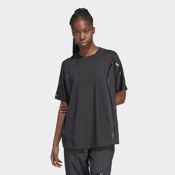 ADIDAS By STELLA Mccartney adidas by Stella McCartney TruePace Running Crop  HEAT.RDY, Black Women's Crop Top