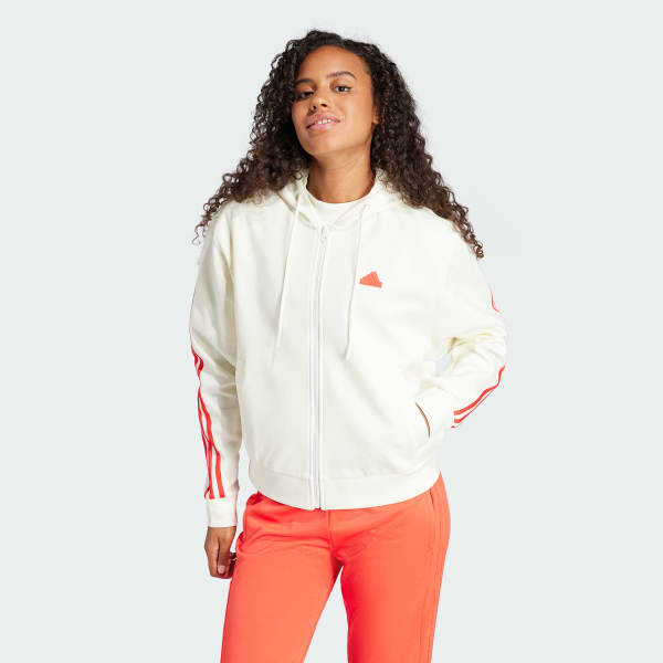 biela Future Icons 3-Stripes Full Zip Hoodie