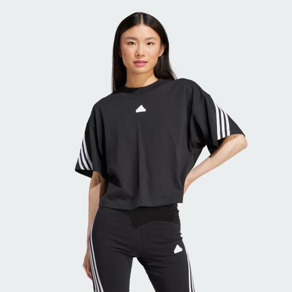 Negro Camiseta Future Icons 3 Rayas