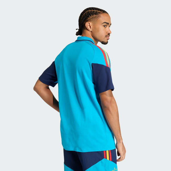 adidas Spain 26 Tiro Polo Shirt - Blue | Free Shipping with adiClub