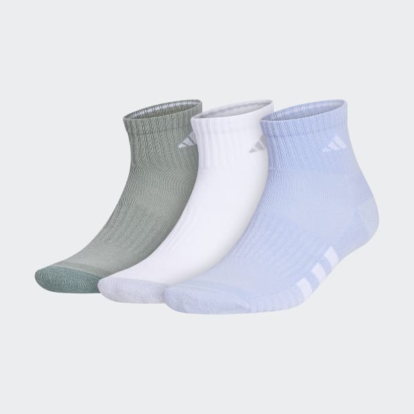 adidas Cushioned Color Quarter Socks 3 Pairs - Blue | Men's Training ...
