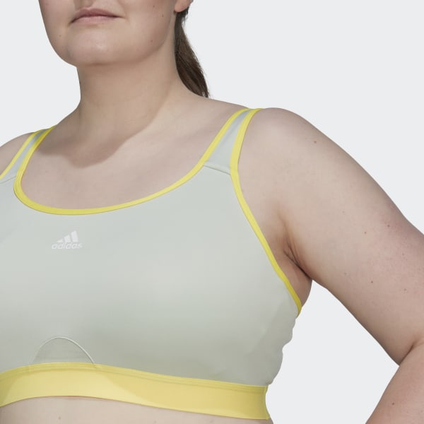 Verde Sutiã de Sustentação Elevada adidas TLRD (Plus Size) RU349