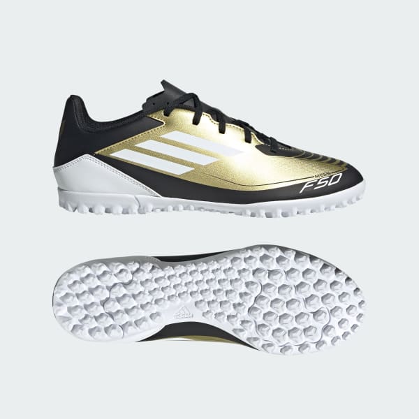 Chimpunes F50 Club Messi Pasto Sintetico Dorado adidas adidas Peru