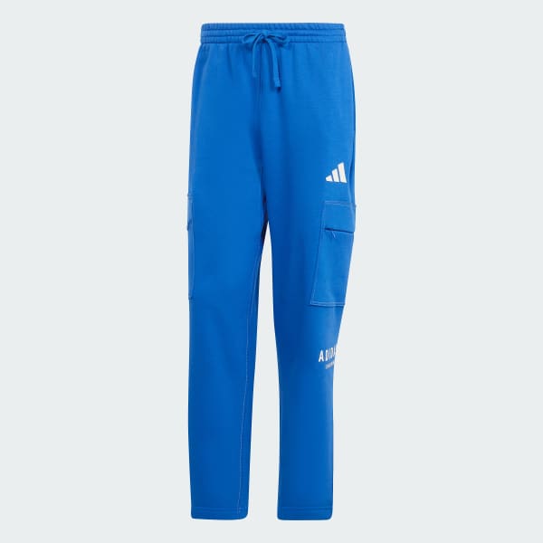 Blu Pantaloni ALL SZN Fleece Graphic Loose Cargo