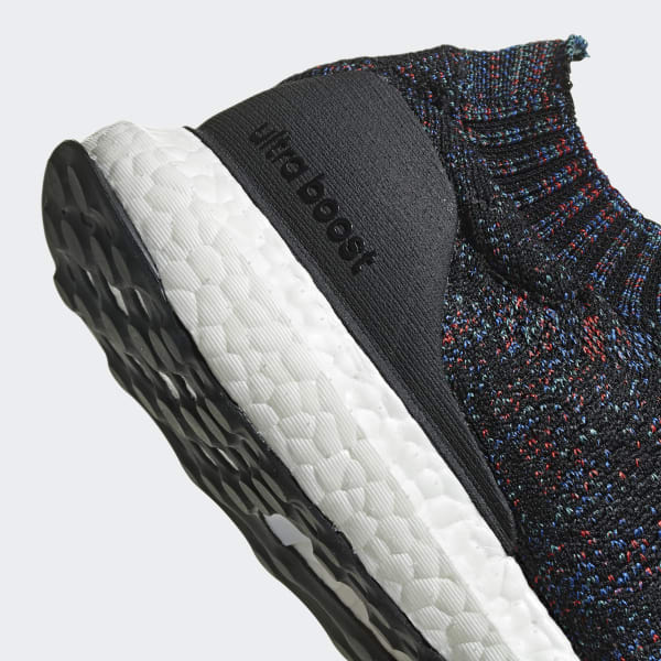 ultra boost uncaged core black active red blue
