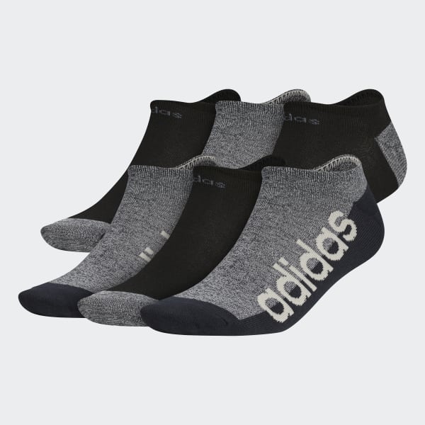 Solid No Show Socks 6 Pair Pack