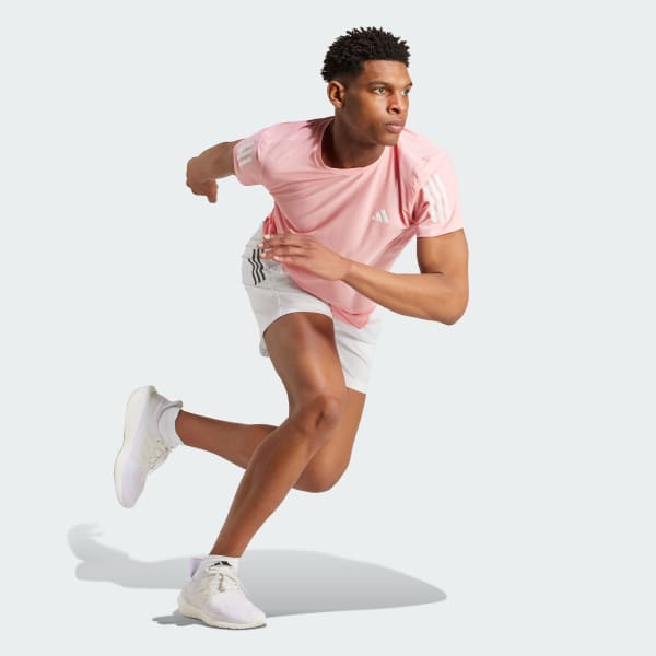 Ροζ Own the Run Tee
