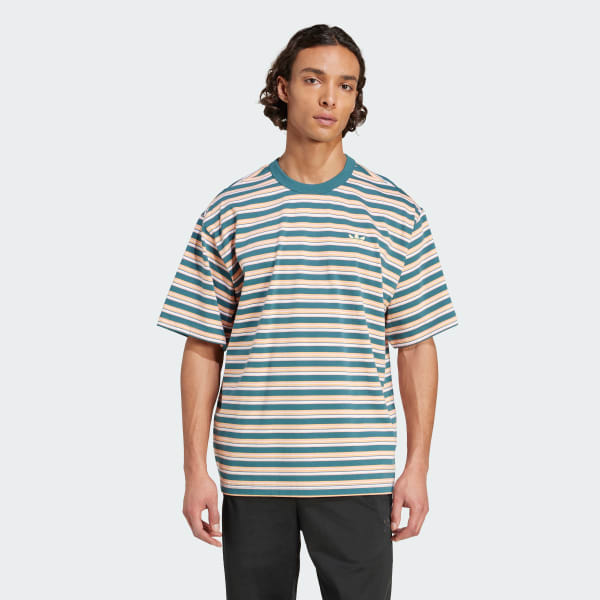 หลากสี เสื้อยืดลายทาง adidas Originals