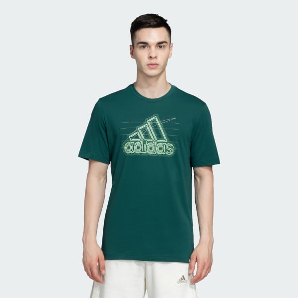 Green GROWTH BADGE OF SPORT TEE