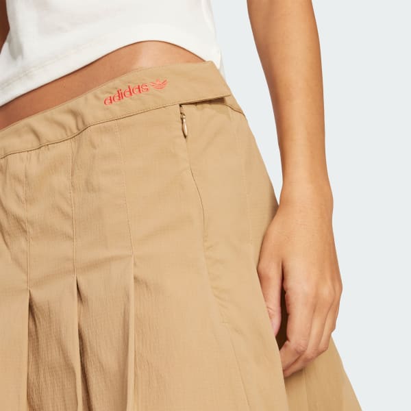 アディダス プリーツスカート - ブラウン | アディダス ジャパン