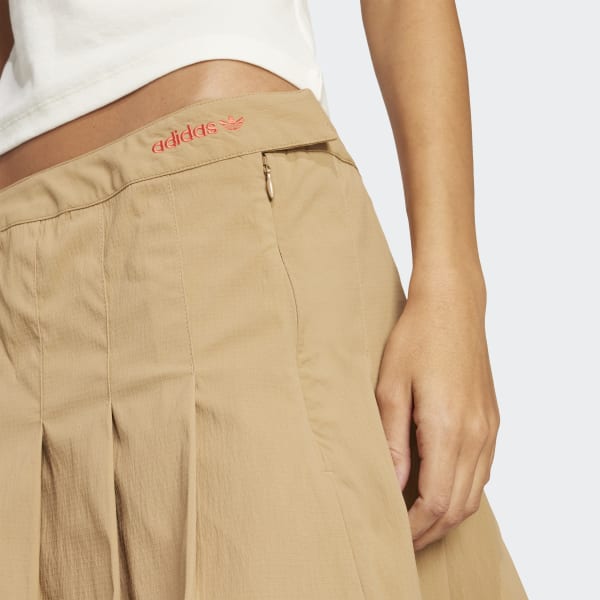 adidas Pleated Skirt - Brown | Free Shipping with adiClub