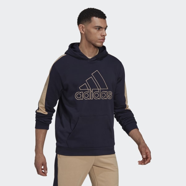 Blue Future Icons Embroidered Badge of Sport Hoodie LA464
