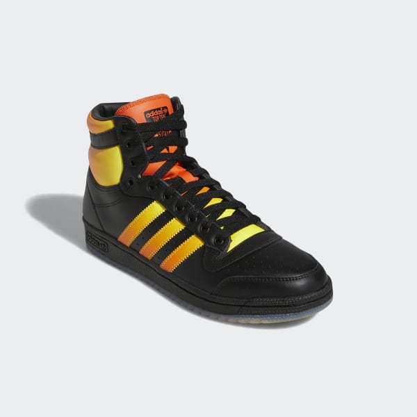 Adidas Men's Top Ten Hi Shoes - Core Black / Beam Yellow / Semi Impact ...