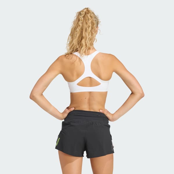 White 아디제로 런 미디엄 서포트 브라