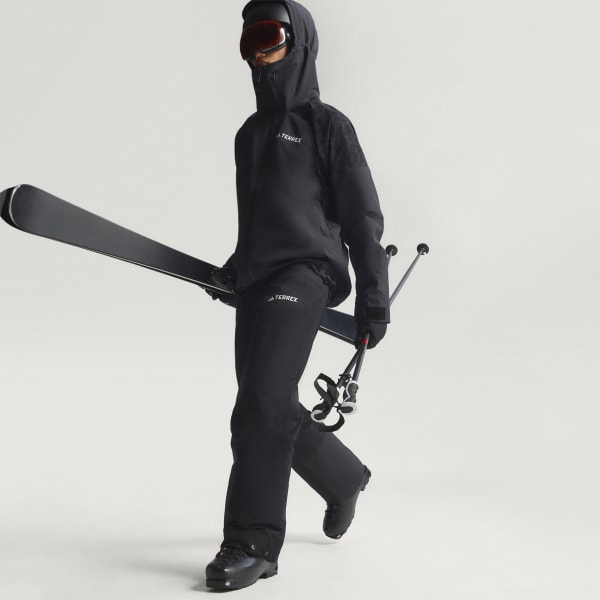 Schwarz Terrex Multi 2-Lagen isolierte CLIMAPROOF Latzhose