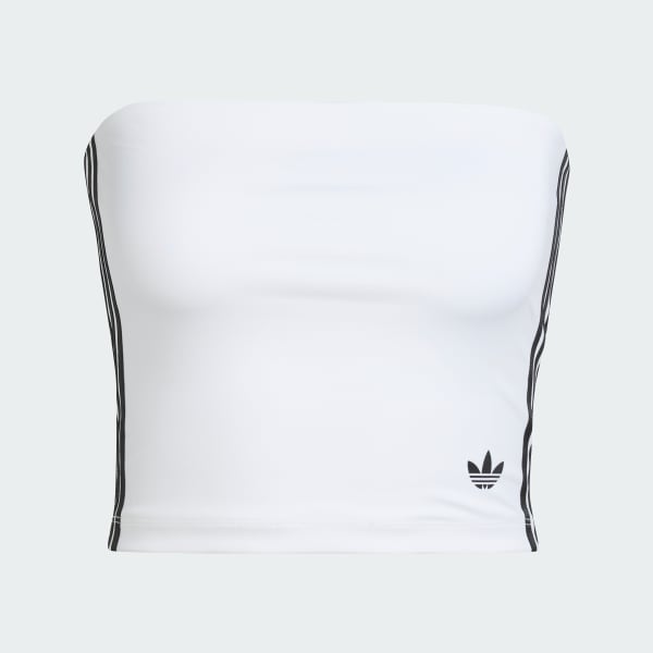Blanco Top bandeau Adicolor 3 bandas