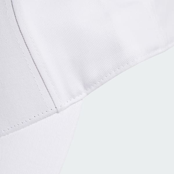 White 3-Stripes New Logo Baseball Cap