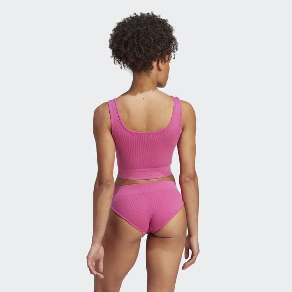 adidas Active Micro Flex Naked Seamless Two-Ply Bra - Pink | adidas Canada