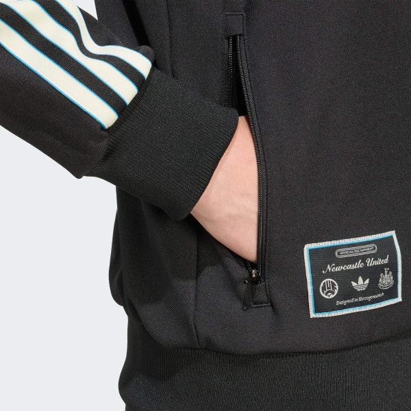 adidas Newcastle United FC Terrace Icons Track Top - Black | Free